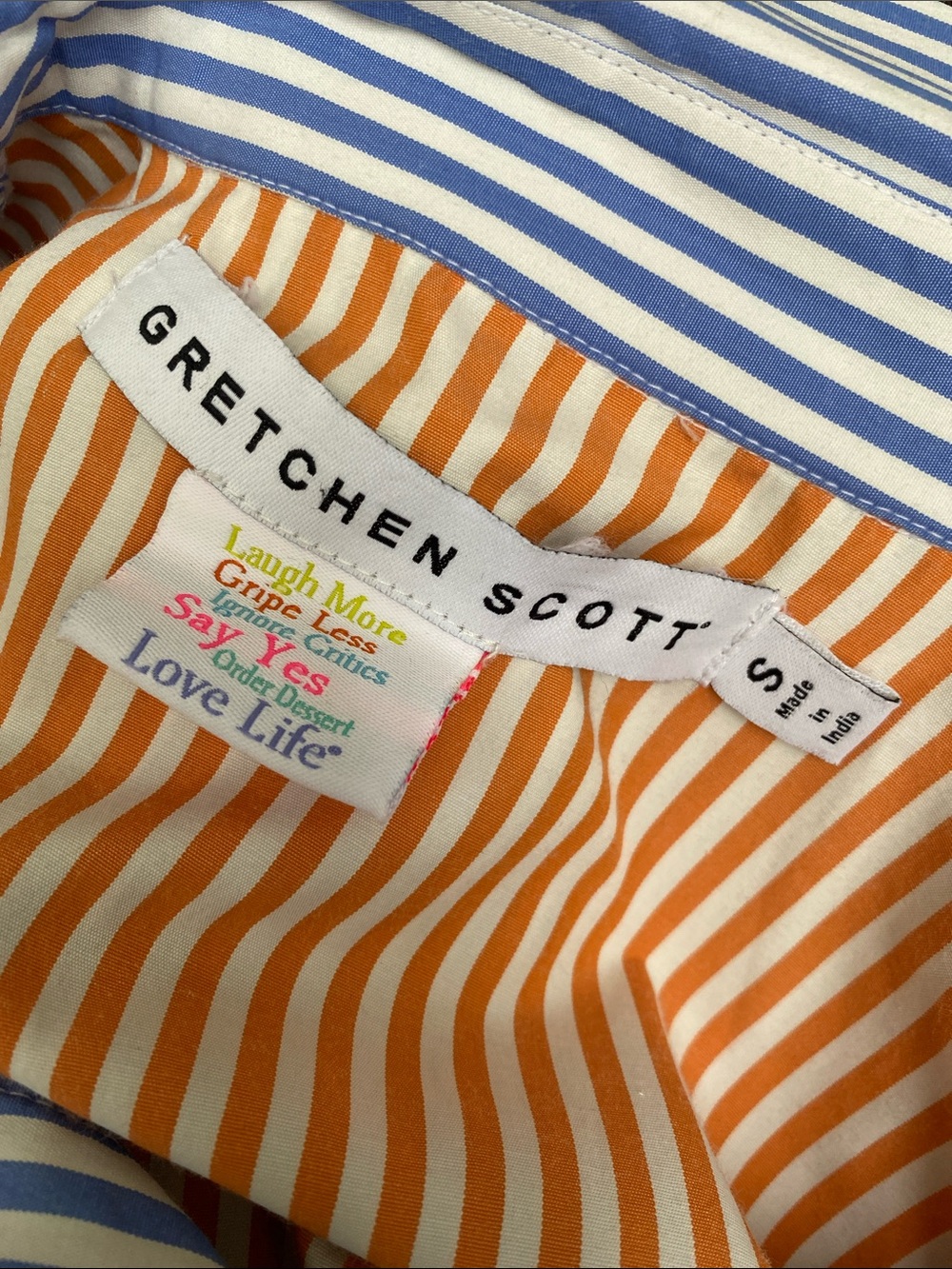Gretchen Scott So Sweet Cotton Dress - Stripe size S pristine condition - Picture 5 of 8
